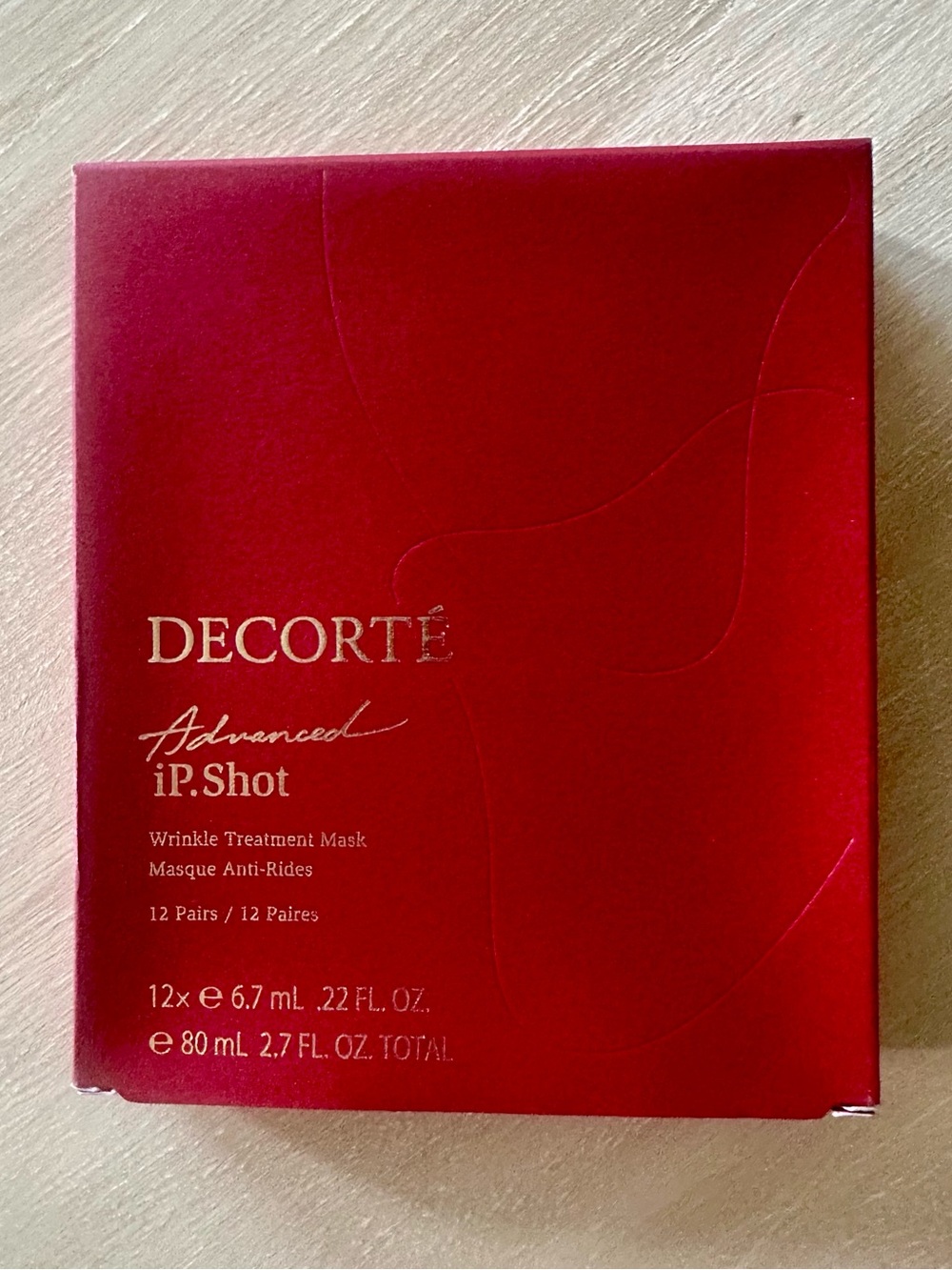 DECORTE Advanced iP.Shot Wrinkle Treatment Mask (12pair x 6.7ml)